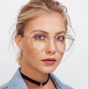 Clear Frame Cat Eye Glasses New  🌿